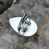 Size 8, Heart of the Mountain Rings, Aquamarine