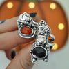Size 6, Moon&Star sets, HALLOWEEN EDITION! Spinel and Garnet