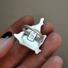 Size 8.75, October House, Candy Corn Ring, Sterling and Fine Silver