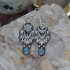 EARRINGS, Dreamscape, Dream Teller, Sterling and Fine Silver