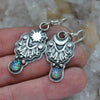 EARRINGS, Dreamscape, Dream Teller, Sterling and Fine Silver