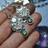 EARRINGS, Dreamscape, Dream Teller, Sterling and Fine Silver