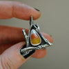 Size 5.75, October House, Candy Corn Ring, Sterling and Fine Silver