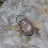 SALE! Dream Amulet, Moonstone, Sterling and Fine Silver