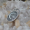 SALE! Dream Amulet, Moonstone, Sterling and Fine Silver