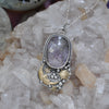 PENDANT Dreamscape, Pyrite in Quartz Over Lepidolite
