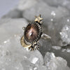 Size 6, Moon&Star Fortuna, Star Sapphire, Sterling and Fine Silver and Brass