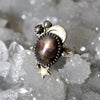 Size 6, Moon&Star Fortuna, Star Sapphire, Sterling and Fine Silver and Brass
