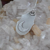 PENDANT Dreamscape, Huge Opal, Sterling and Fine Silver and Brass