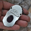 Pendant, Dreaming Cat, Purple Chalcedony