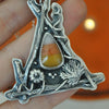 PENDANT, Pumpkin Patch, Candy Corn October House