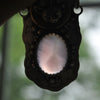 Pendant, Dreaming Cat, Purple Chalcedony