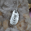 PENDANT, Dreamscape, White Moonstone, Sterling and Fine Silver