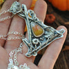 PENDANT, Pumpkin Patch, Candy Corn October House