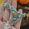 PENDANT, Pumpkin Patch, Candy Corn October House