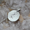 PENDANT, Star Gazing Oracle, Star Sapphire, Sterling and Fine Silver