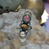 SIZE 6.75, Color-Of-The-Clouds, Dreamscape, Pearl/Tourmaline/Pink Opal