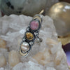 SIZE 6.75, Color-Of-The-Clouds, Dreamscape, Pearl/Tourmaline/Pink Opal