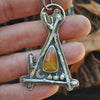 PENDANT, Pumpkin Path, Candy Corn October House