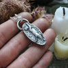 Pendant, Fairy Cat, Aquamarine Fish Offering