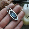 Pendant, Fairy Cat, Aquamarine Fish Offering