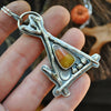 PENDANT, Pumpkin Path, Candy Corn October House