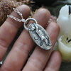 Pendant, Fairy Cat, Ruby Fish Offering
