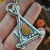 PENDANT, Pumpkin Path, Candy Corn October House