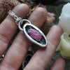 Pendant, Fairy Cat, Ruby Fish Offering