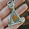 PENDANT, Pumpkin Path, Candy Corn October House