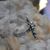 Size 9, Moon&Star ring, Welo Opal