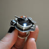 Size 7, Pumpkin Patch, Halloween Ring, Sterling and Fine Silver