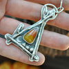 PENDANT, Pumpkin Path, Candy Corn October House
