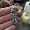 Pendant, Fairy Cat, Ruby Fish Offering