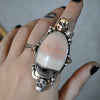 Size 7.5-8, Perpetuity, English Barite, Sterling and Fine Silver and Brass