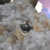 Size 6, Moon&Star ring, Green Moonstone!