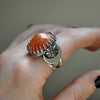 Size 10.5 - Sugar on the Moon - HALLOWEEN EDITION, Confetti Sunstone, Sterling and Fine Silver Ring
