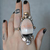 Size 7.5-8, Perpetuity, English Barite, Sterling and Fine Silver and Brass