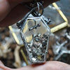 Thread to the Underworld! Pyrite, Garnet, Diamond, Sapphire Coffin