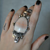 Size 7.5-8, Perpetuity, English Barite, Sterling and Fine Silver and Brass