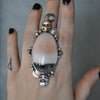 Size 7.5-8, Perpetuity, English Barite, Sterling and Fine Silver and Brass