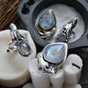Size 6.5-7, Blue Flame, Superstions & Lore, Moonstone