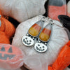 Candy Corn Lanterns, Earring Pair