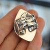 Size 6.5 - Skyscape ring, Star Rutile Lodolite, Sterling and Fine Silver