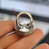 Size 6.5 - Skyscape ring, Star Rutile Lodolite, Sterling and Fine Silver