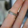 Size 7, Smoky Amethyst Window, Solid Sterling and Fine Silver