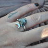 SIZE 7.75, Moon Cats, Silver Moon