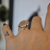 Size 6, Stardust, Topaz, Sterling and Fine Silver and Brass