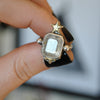 Size 6, Stardust, Topaz, Sterling and Fine Silver and Brass