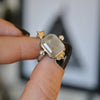 Size 6, Stardust, Topaz, Sterling and Fine Silver and Brass